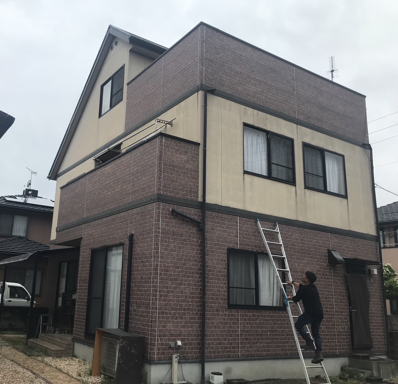 総社市　屋根・外壁塗装・ベランダ防水工事
