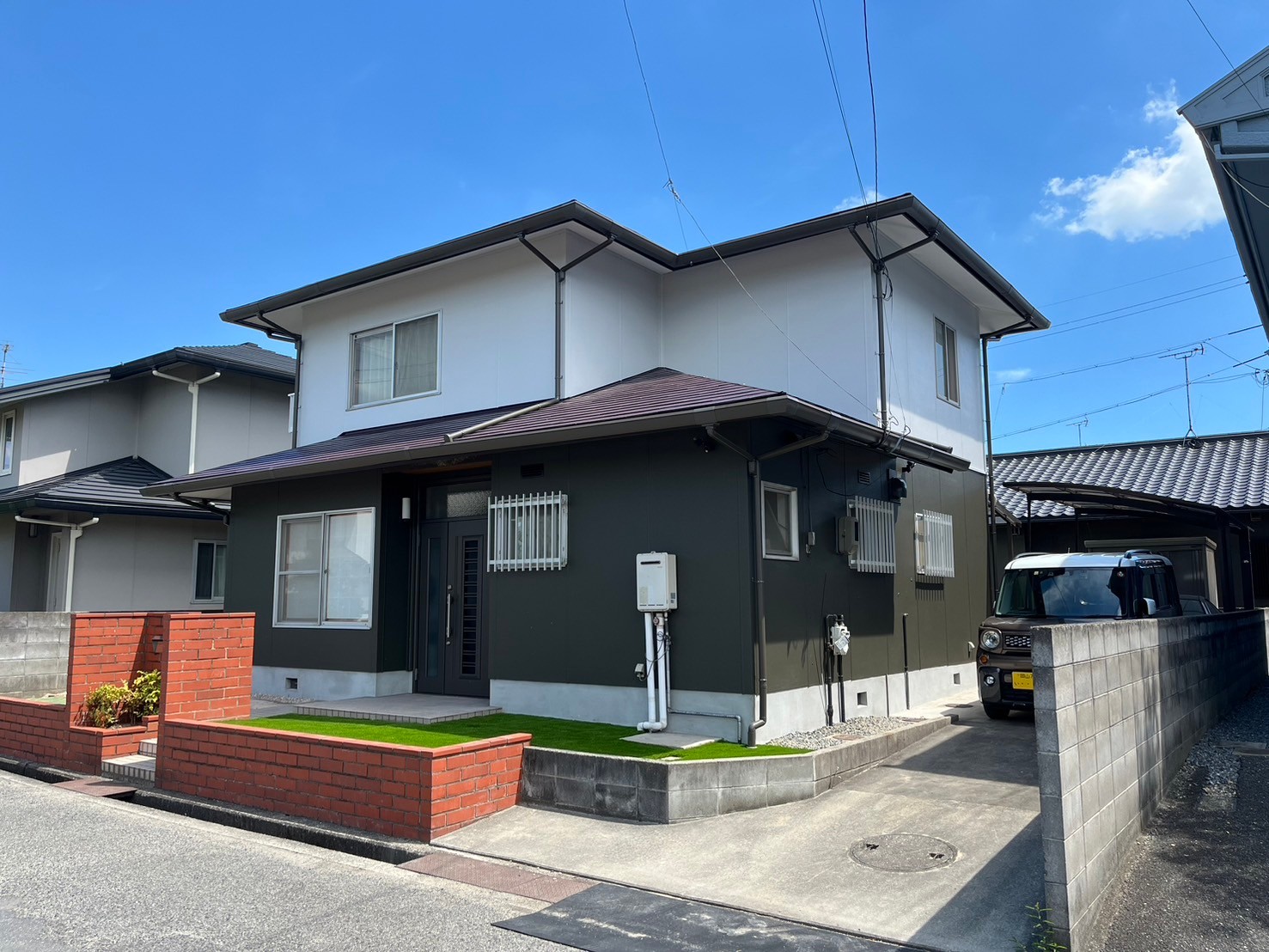 施工事例　外壁塗装＆お庭