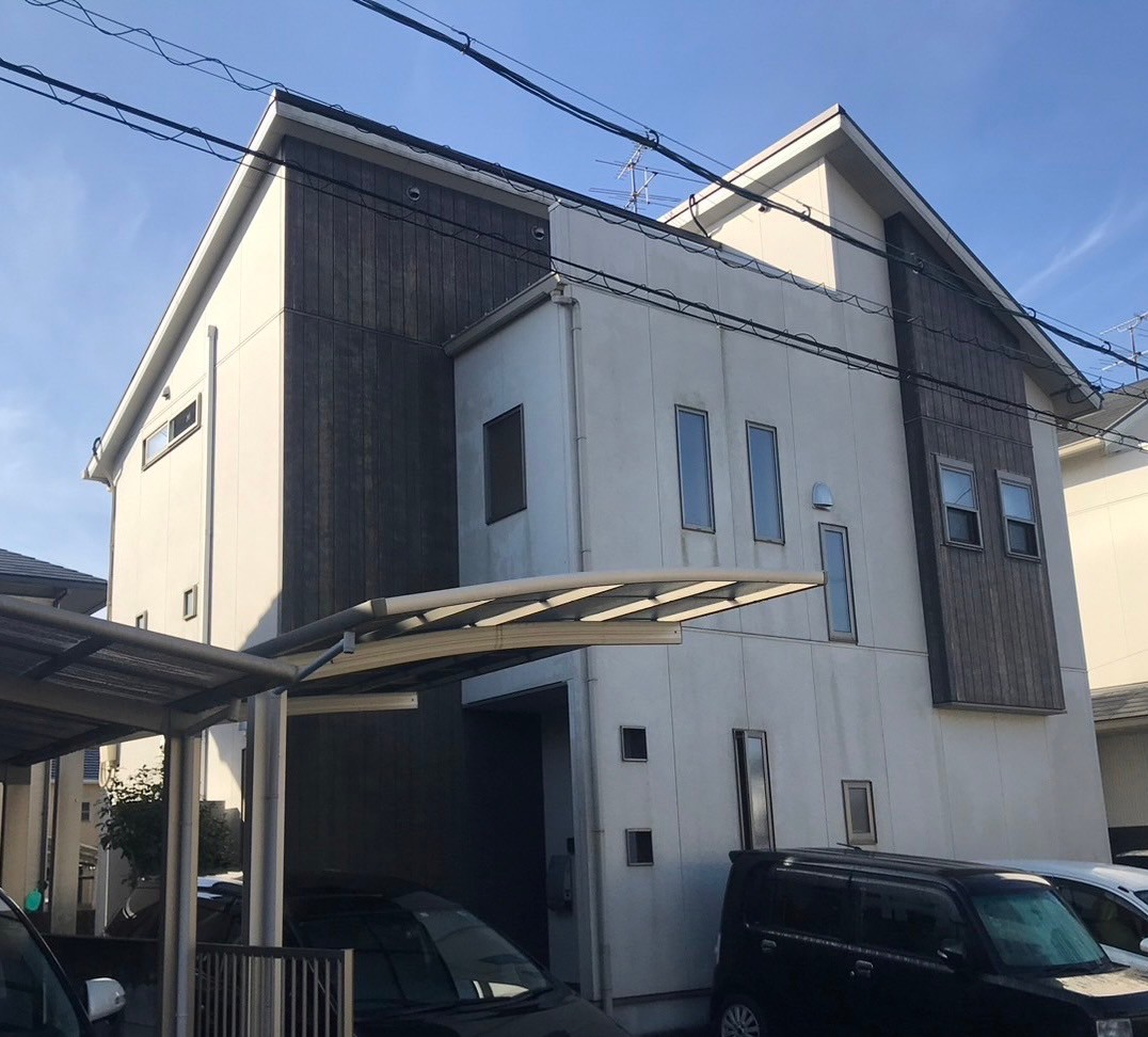 施工事例　スタイリッシュネイビーカラー塗装