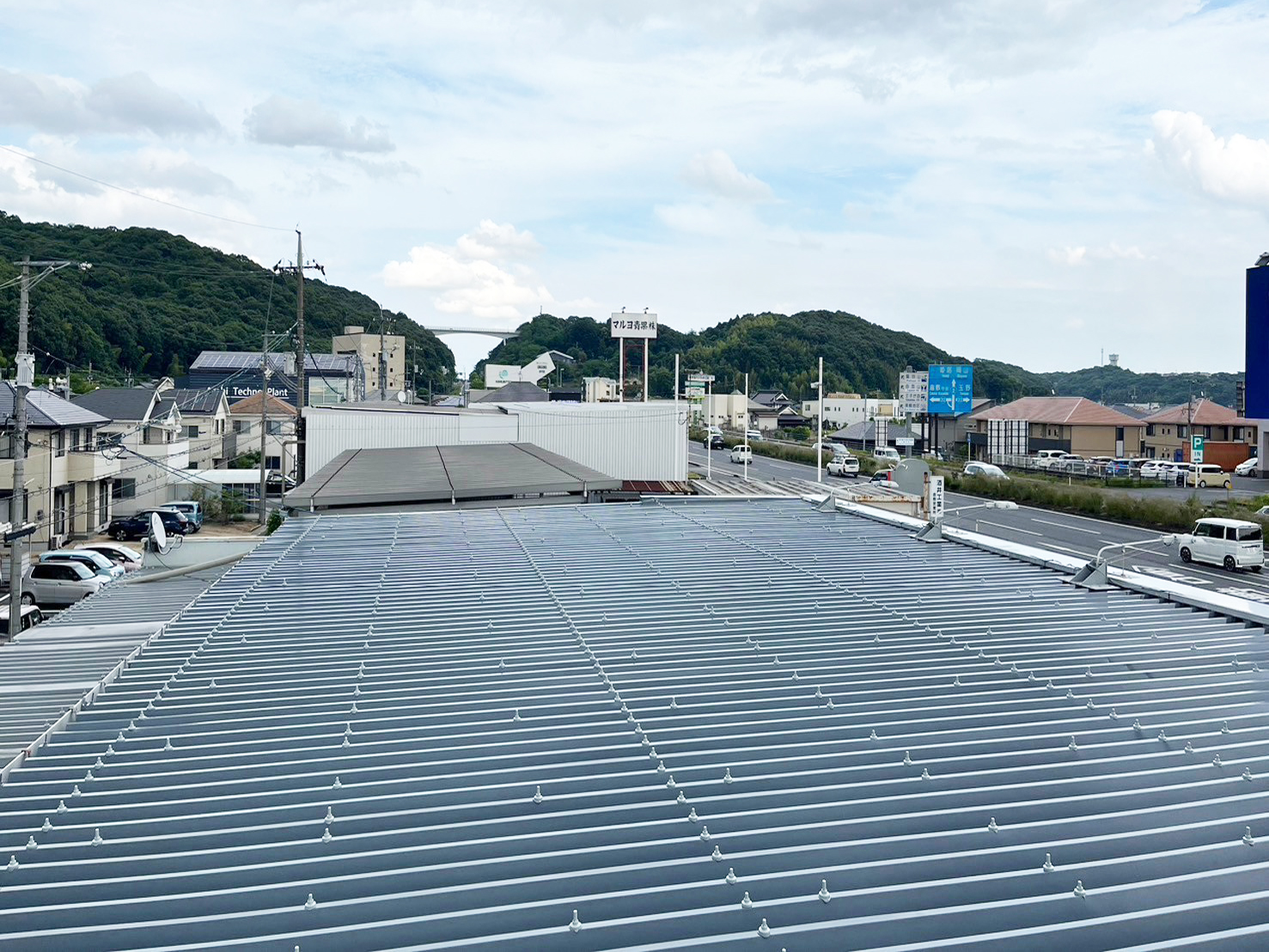 施工事例　店舗の屋根塗装