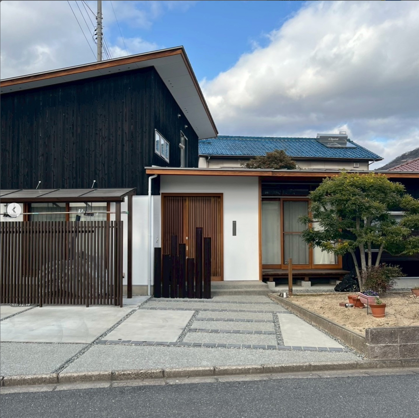 施工事例　ブラックモダン外壁塗装