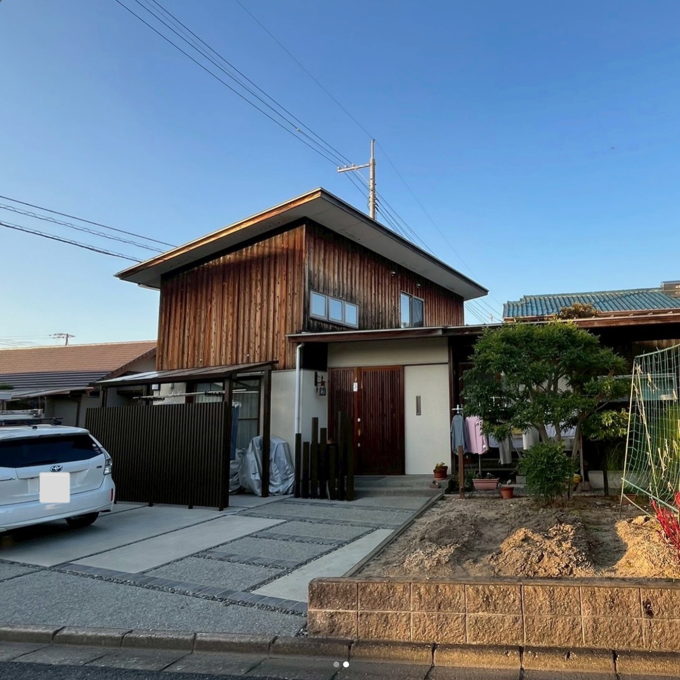 施工事例　ブラックモダン外壁塗装