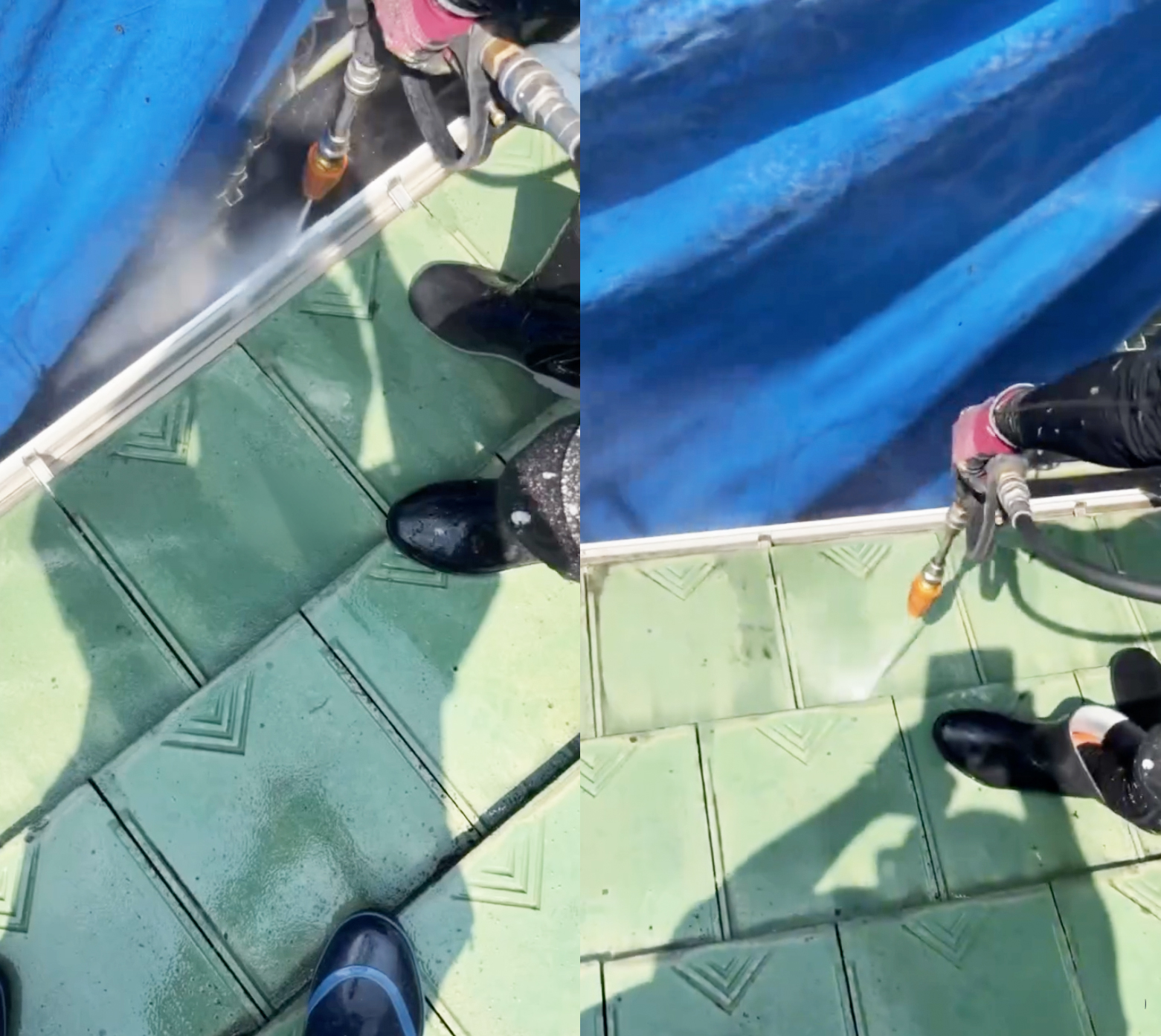 【施工事例】高圧洗浄だけでここまで変わる!